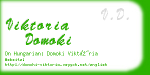 viktoria domoki business card